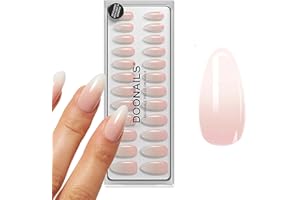 ‎DOONAILS DOONAILS Soft Gel Press On Nails 30er Set Babyboomer Almond Form Ombre Nägel zum Aufkleben Full Cover in Salonqualität Fake nails soft gel Medium Natürliches & angenehmes Tragegefühl