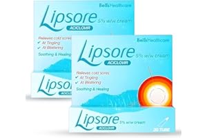 EPISHED Cold Sore Cream 5% Aciclovir – Fast Acting Antiviral Treatment for Cold Sores, Rapid Relief Lip Cream, Reduces Healing Time – Lipsore 2 x 2g Blister Care