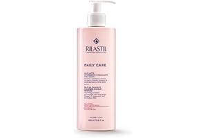 ISTITUTO GANASSINI Rilastil Daily Care Olio Latte Detergente Viso e Occhi, Detergente Struccante Nutriente per Pelli Sensibili e Secche, Emolliente e Lenitivo con Burro di Karité, Acido Ialuronico, Confezione da 400ml
