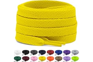 Shecret 2 pary płaskich sznurowadeł o szerokości 8 mm, płaskie sznurowadła, zamienne, odporne na rozerwanie sznurówki do butów sportowych, biegania, dorosłych, dzieci, poliester