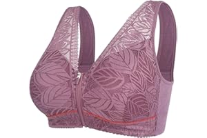 KEIZHUONIQIU Geile Sachen Frauen Sexy Lace Front Zipper Unterwäsche ohne Weste Lace Plus Size BH Kleidung