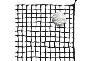 Golfnät Sportträningsnät, slag nät för flera sporter, hållbart skyddsnät för baseboll, hockey och fotboll, säkerhetsrep för balkongräcken(Size:2M*3M(6.5FT*9.8FT),Color:Svart)
