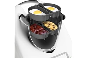 ‎KOCHFIX KochFix Eier Pochierer Einsatz passend für Thermomix TM5, TM6, TM31 - (2er Set) - Eierkocher für 4 pochierte Eier im Thermomix - Zubehör zum Eierkochen & Muffins Backen für Vorwerk TM-5 TM-6 TM-31