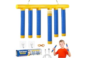 71Nmly Catching Sticks Games,Falling Sticks Catching Game Hand Eye Coordination Reaction Training Adjustable 3 Speed Reaction Drop It Catch It Reflex Training Toy Gift for Kids Adults Birthday Party