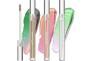 Líquido de sombra de ojos multicolor, camaleón metálico con purpurina brillante de metal, sombras de ojos líquidas brillantes