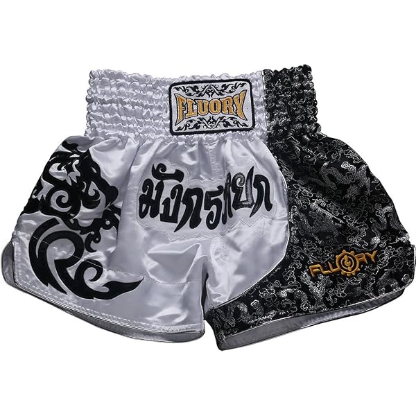 Short Muay Thai FLUORY Haute Qualité - Boxe Thaï MMA Kick Boxing Homme Femme Enfant