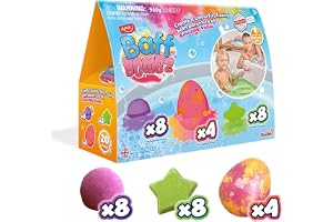 Simba 105953611SDN- Zimpli Kids Baff Bombz Flerpack - 20 Stycken Badbomber, Innehåller 8 x 35g Runda, 4 x 35g Stjärnformade och 8 x 100g Äggformade Baff Bombz, Biologiskt Nedbrytbara, Från 3 år