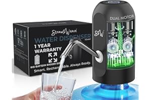 Automatic Water Dispenser Pump for 20 Litre Bottle | Big Battery - Portable USB Rechargeable Water Pump Dispenser for Home, O