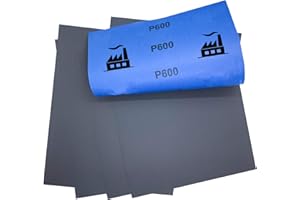 Dipoxy - Papel de lija P600 (5 unidades, 230 x 280 mm)