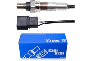 HISports Czujnik Lambda przedni O2 06A906262BR Kompatybilny z Seat Altea Leon Toledo Skoda Octavia Etta Caddy 1.6 2003-2015 zastępuje 06A906262CF