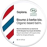 Sapiens Barbershop Baume Barbe Homme BIO 60ml - Soin Barbe Homme Fabriqué en France Certifié ECOCERT - Cire Barbe et Moustach