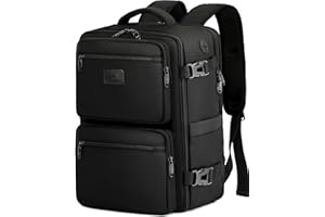 LYNXCHER Rucksack Ryanair Handgepäck 40x20x25 Klein Handgepäck Flugzeug Schwarz Reiserucksack 20L Backpack mit 14 Zoll Laptop Rucksack Eurowings für Herren Damen(Schwarz,S)