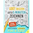 Zeichnen Lernen Buch – 1007 Skizzen In Unter 5 Minuten, Für Kinder & Erwachsene, 3 Schwierigkeitsstufen