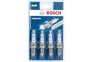 Bosch 0242230806 (N40), Jeu de 4 Bougies d'Allumage pour un Démarrage Fiable des Moteurs à Essence et une Longue Durée de Vie - avec une Conception Robuste