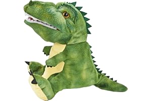 Kögler 90543 – Marioneta de Mano de Dinosaurio como T-Rex en Verde, 30 cm, Color, Small