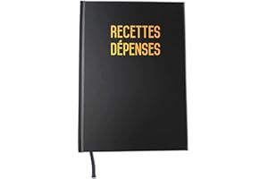 Recettes et dépenses- Format A5-80 pages - Qualité haut de gamme
