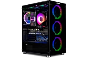 NitroPC - PC Gaming Extremo Nitro Plus (Intel Core i9 12900K 16/24 5.2GHz, RTX 4070 Super 12GB, RAM 32GB, M.2 2TB, Windows 11 Home, iluminación RGB, WiFi) Ordenador de sobremesa, PC Gamer