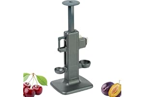 Thiru Premium Dénoyauteur de cerises - Appareil combiné pour prunes et cerises - Lames robustes en acier inoxydable - Made in Germany - n'écrase pas le fruit