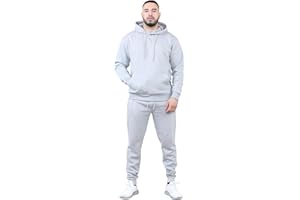 SKT Mens Tracksuit Set Fleece Hoodie Top Bottoms Jogging Joggers Gym Pullover