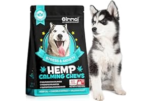 HRAMEX Calming Chews for Dogs(Peking Duck 60PCS),100% Natural Ingredients Dogs Calming Treats,Helps Dog Anxiety & Stress Relief, Separation and Barking,for All Breeds & Sizes 4.7oz(132g)