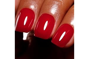 Ozzeal Smalto Semipermanente Unghie Rosso, 15ML Rosso Rubino Smalti Semipermanenti Per Unghie Manicure D'avviamento All'arte Smalto Gel Unghie UV Soak Off Led UV Gel Nail Polish Per Donne