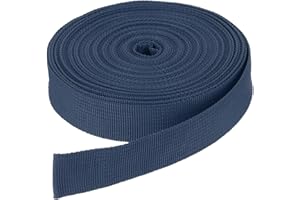 DMiotech Nylon Webbing Belt 10 Yard 25 Yard 50 Yard Length 1" 3/4" 2" 1-1/2" Width Nylon Straps for Sewing Luggage