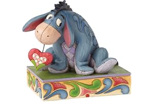 ENESCO Disney Bourriquet Statue, Cœur, 76780015430, Rouge, Bleu et Vert, Height 9cm