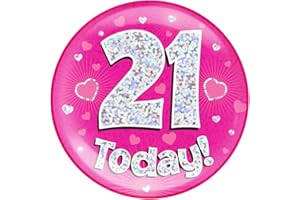 OAKTREE UK 633209 Birthday Badge, Pink