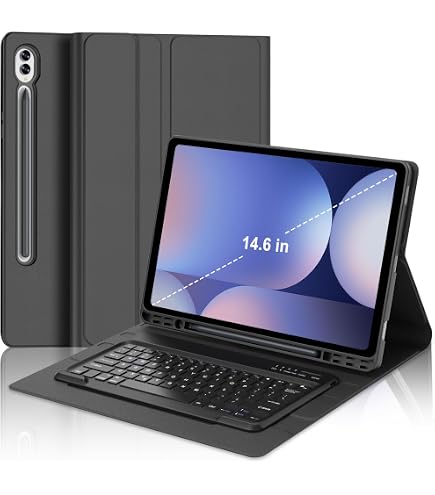 Samsung Original Bluetooth Tab S8 Ultra Keyboard Book Cover, Black