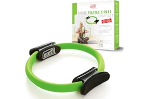 ‎SISSEL Sissel® Pilates Circle Compact | 27cm Durchmesser | Glasfaserring mit Schaumstoffpolstern | Antirutsch-Gummierung | Ideal für Kraft- und Koordinationstraining | Inkl. Übungsposter | Farbe: Lime