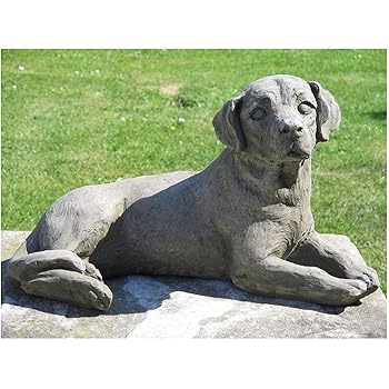 Large Garden Statues - Labrador Dog Sculpture Ornament: Amazon.co.uk ...