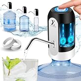 ETISEN, Distributeur d'eau, robinet électrique pour bidons d'eau froide, pompe doseuse avec deux adaptateurs. 5,7L, 10L, 11,3