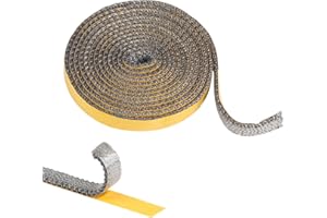 MIGUBIGU 1 Pezzo Guarnizione Stufa a Legna 2 mm x 15 mm x 2.5 m, Guarnizione Alta Temperatura, Camino Guarnizione Fibra, Guarnizione Forno per Stufa, Caminetti, Porta del Forno, Forni, Caldaie