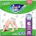 Fine Baby Diapers, Size 6, Junior, 16+ kg, 20 Diaper