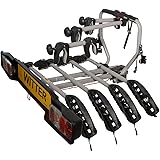 Witter Towbars ZX204 Bicyle Bolt-on towball Mounted Carrier for 4 Bikes – Maximum Load of 60kg – Lightboard for 7pin and 13pi