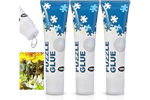 Faburo Puzzle Kleber Transparent, Puzzlekleber 3er-Pack, Puzzle Kleber um Puzzles zu fixieren und Aufzuhängen, 300ml Puzzle Zubehör | Puzzle Conserver - 100ml pro Flasche