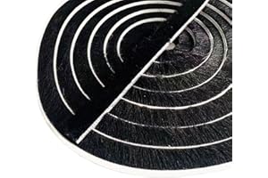 ZHENSFLOURISH Striscia Guarnizione a Spazzola, Paraspifferi Spazzola, 5m(L) X 9mm(B) X 15mm(D), Nero, Paraspifferi Spazzola Adesivo, Guarnizione a Spazzola Autoadesiva, Guarnizione a Spazzola