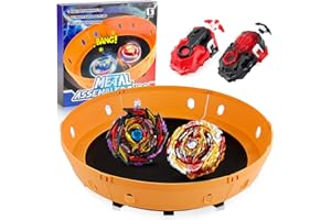 HLTBWHHOME Bey Burst Arena Blade Set, 4D Bey Metal Fusion Blade mit Starter, Bey Burst Blade Geschenk für Weihnachten, Geburtstag, Kampfkreisel für Kinder ab 6 Jahren