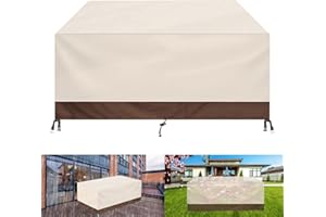 FSMYYXGS Funda para Muebles de JardíN Rectangular 420D Oxford,Impermeable Cubiertas Mesa Externo,Funda Protectora para Mesa de Comedor,para Mesa Silla Muebles,Sofa