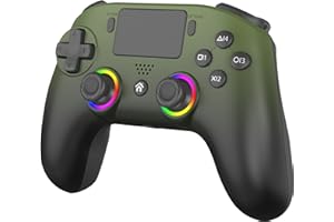 SUBSONIC - Controller per PS5 wireless con paddle e LED programmabili, vibrazione e funzione touch - Controller PS5 verde