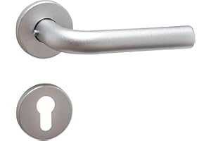 BUDDY4HOME HOUSE ACCESSOIRES Buddy4Home Türgriff Innentüren Aluminium Profilzylinder Türklinke Türknauf Türbeschlag Madrid