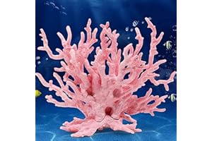 MNIXY N/AA Rośliny akwariowe koralowce, plastikowe koralowce, żywica syntetyczna koralowiec akwarium, koralowce dekoracje akwariowe, sztuczne koralowe dekoracje, odpowiednie do akwariów, ogrodów, hoteli