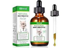 BIEYOC Antibiotici per Gatti, 60ml Antibiotici per Gatti Contro le Infezioni, Supporto del Sistema Immunitario, Sollievo dal Prurito, Sollievo Dalle Allergie, Gusto Pollo