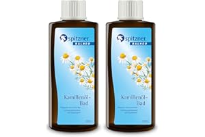‎SPITZNER Spitzner Gesundheitsbad Kamillenöl (2 x 190 ml) - Gesundheitsfördernde Bade Essenz mit ätherischem Öl der Kamille | Entzündungshemmend