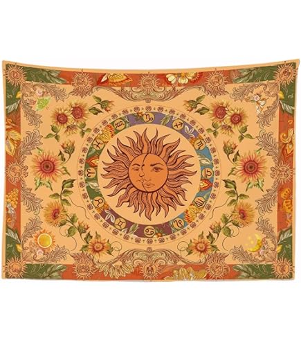 Tenture Murale Bibliothèque Vintage – Motif Livres, Déco Bohème, 180x230 Cm, Polyester