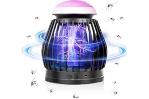 QZTCAMERA Lampada Antizanzare Elettrica,18W UV Antizanzare Insetticida,Assassino di Zanzara a Luce LED che Respira,con Copertura Effettiva di 100 m²,Per Camera da Letto Interna, Soggiorno, Cucina