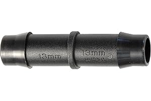 13mm Straight Connector for irrigation/Hydroponics Pipe/Tube Antelco, Pack of 10