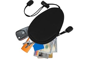 GAOHUI key holder wallet,600D oxford cloth Key Bag,Car Key Holder Case,Zippered key pouches,with Key Ring & Zipper,for Storing Keys, Black Unisex