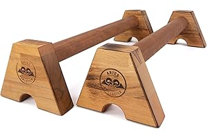 ‎ARIES ATHLETICS Aries Athletics Midletts Liegestützgriffe aus Holz mit extra langen Griffen für Calisthenics/Yoga/Krafttraining – Handmade in Germany – Nachhaltige Push Up Liegestütz Griffe