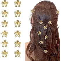 YISSION Mini-Haarspangen Mit Strass-Blumen – 20 Stück, Bunte Farben, Ideal Für Damen & Mädchen Als Haarschmuck